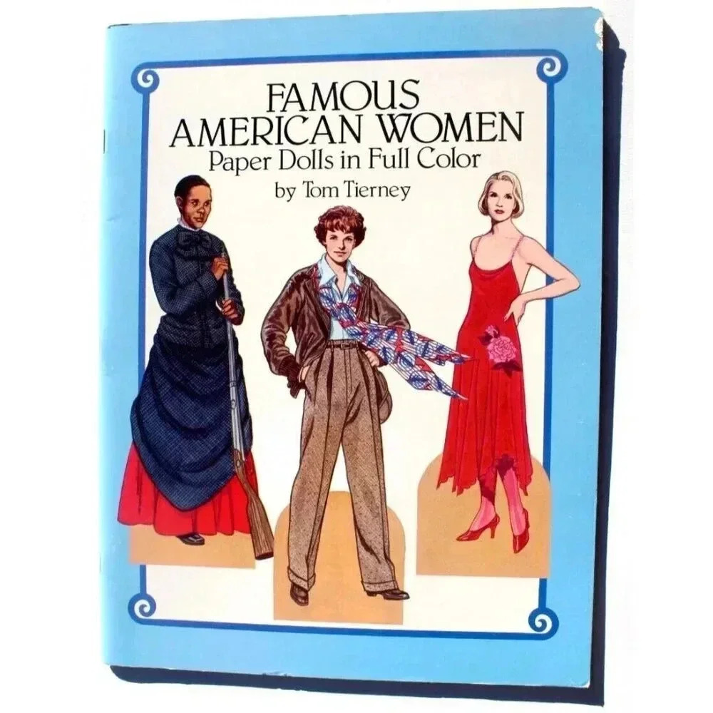 Vintage Famous American Women Paper Dolls in Full Color Paperback